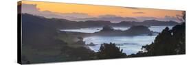 Idyllic Northland Coastline Illuminated at Sunset, Northland, North Island, New Zealand, Pacific-Doug Pearson-Stretched Canvas