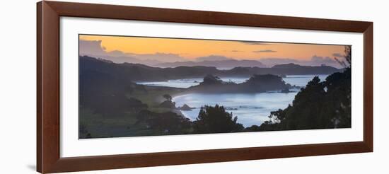 Idyllic Northland Coastline Illuminated at Sunset, Northland, North Island, New Zealand, Pacific-Doug Pearson-Framed Photographic Print