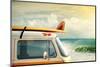 Idyllic Surfing Way of Life with a Van and Long Board near the Sea-Carlos Caetano-Mounted Photographic Print