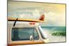 Idyllic Surfing Way of Life with a Van and Long Board near the Sea-Carlos Caetano-Mounted Photographic Print