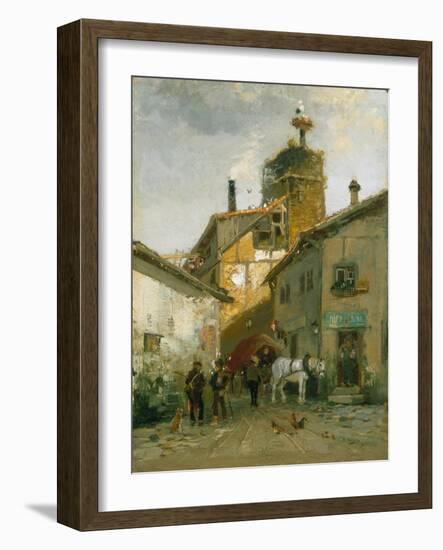 Idyllic Village-Hugo Mühlig-Framed Giclee Print