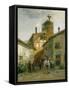 Idyllic Village-Hugo Mühlig-Framed Stretched Canvas