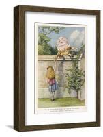 If He Smiled Much More the Ends of His Mouth Might Meet Behind-John Tenniel-Framed Photographic Print