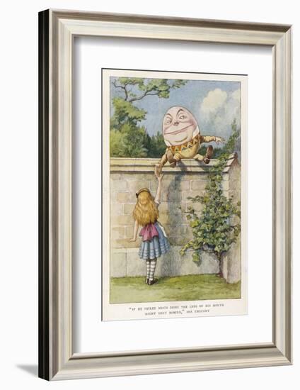 If He Smiled Much More the Ends of His Mouth Might Meet Behind-John Tenniel-Framed Photographic Print