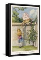 If He Smiled Much More the Ends of His Mouth Might Meet Behind-John Tenniel-Framed Stretched Canvas