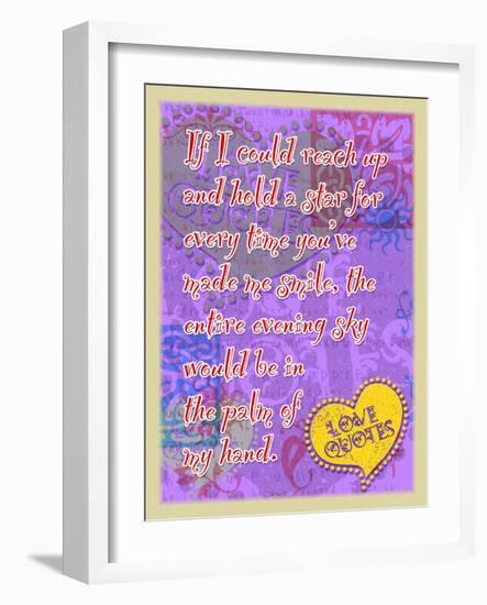 If I Could Reach Up a Star-Cathy Cute-Framed Giclee Print