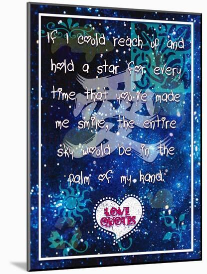 If I Could Reach Up and Held a Star-Cathy Cute-Mounted Giclee Print