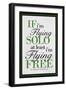 If I'm Flying Solo At Least I'm Flying Free-null-Framed Art Print