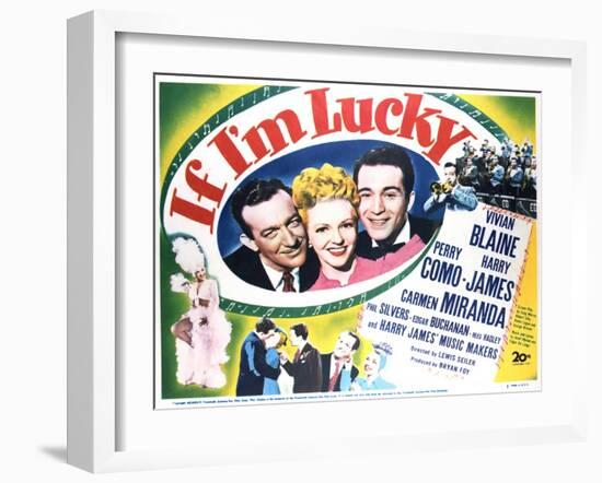 If I'm Lucky - Lobby Card Reproduction-null-Framed Photo