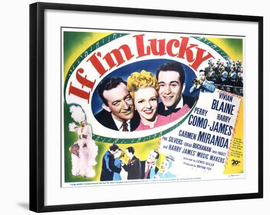 If I'm Lucky - Lobby Card Reproduction-null-Framed Photo