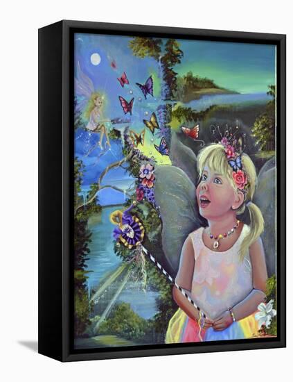 If I were a Butterfly-Sue Clyne-Framed Stretched Canvas