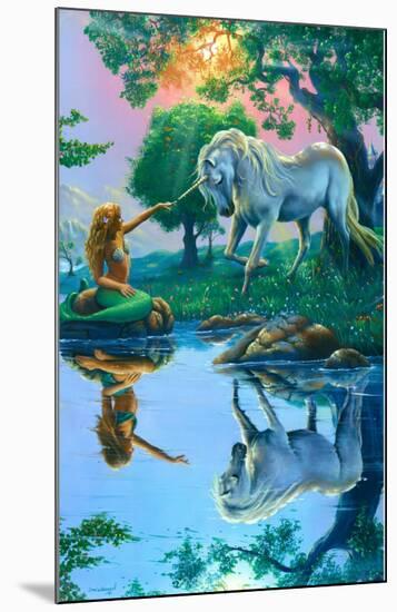 If I Were a Mermaid and You Were a Unicorn-Jim Warren-Mounted Art Print