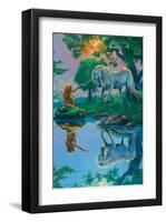 If I Were a Mermaid and You Were a Unicorn-Jim Warren-Framed Premium Giclee Print