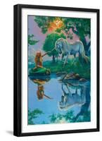 If I Were a Mermaid and You Were a Unicorn-Jim Warren-Framed Premium Giclee Print