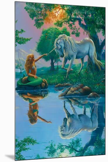 If I Were a Mermaid and You Were a Unicorn-Jim Warren-Mounted Premium Giclee Print