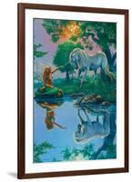 If I Were a Mermaid and You Were a Unicorn-Jim Warren-Framed Premium Giclee Print