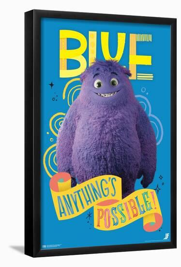 IF (Imaginary Friends) - Blue Anything's Possible-Trends International-Framed Poster