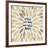 If Mama Aint Happy - Gold and Black – Coquillette-Cat Coquillette-Framed Giclee Print