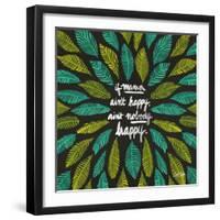 If Mama Aint Happy - Green and Black – Coquillette-Cat Coquillette-Framed Giclee Print