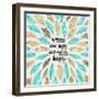 If Mama Aint Happy - Turquoise and Gold – Coquillette-Cat Coquillette-Framed Giclee Print