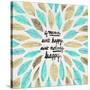 If Mama Aint Happy - Turquoise and Gold – Coquillette-Cat Coquillette-Stretched Canvas