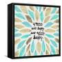 If Mama Aint Happy - Turquoise and Gold – Coquillette-Cat Coquillette-Framed Stretched Canvas