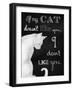 If My Cat Doesn't Like You-Tina Lavoie-Framed Giclee Print