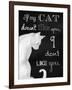 If My Cat Doesn't Like You-Tina Lavoie-Framed Giclee Print