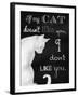 If My Cat Doesn't Like You-Tina Lavoie-Framed Giclee Print