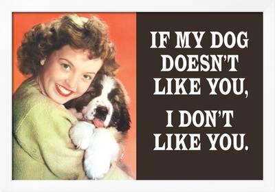 I DON'T LIKE YOU TIN SIGN IF MY DOG DOESN'T LIKE YOU
