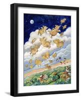 If Pigs Could Fly-Bill Bell-Framed Giclee Print