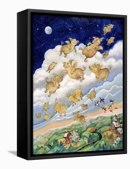 If Pigs Could Fly-Bill Bell-Framed Stretched Canvas