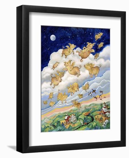 If Pigs Could Fly-Bill Bell-Framed Premium Giclee Print
