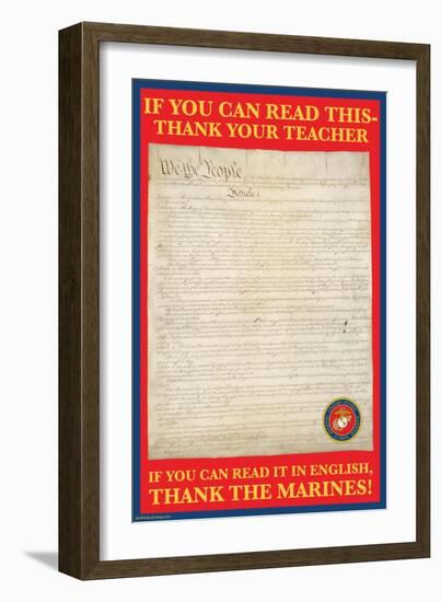 If You Can Read This-Wilbur Pierce-Framed Art Print