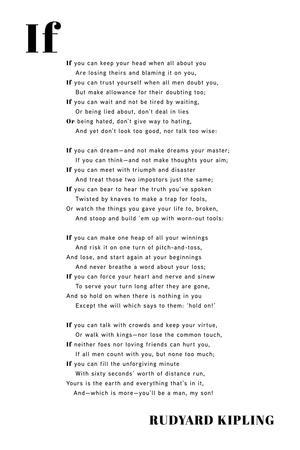 If You Can' Prints - Rudyard Kipling | AllPosters.com