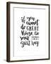 If You Cannot Do Great Things, Do Small Things in a Great Way - Motivation Phrase, Hand Lettering S-21kompot-Framed Art Print