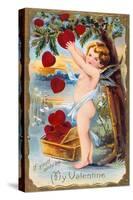 If You'D Only Be My Valentine, American Valentine Card, 1910-null-Stretched Canvas
