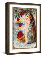 If You'D Only Be My Valentine, American Valentine Card, 1910-null-Framed Giclee Print