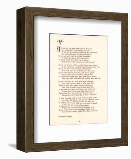 If-null-Framed Art Print