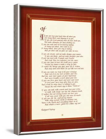 if by rudyard kipling framed if by rudyard kipling framed