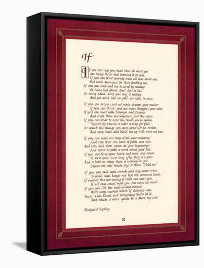 If-Rudyard Kipling-Framed Stretched Canvas