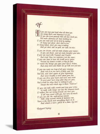 If-Rudyard Kipling-Stretched Canvas