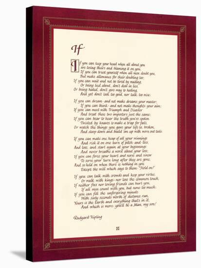 If-Rudyard Kipling-Stretched Canvas