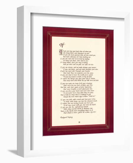 If-Rudyard Kipling-Framed Art Print
