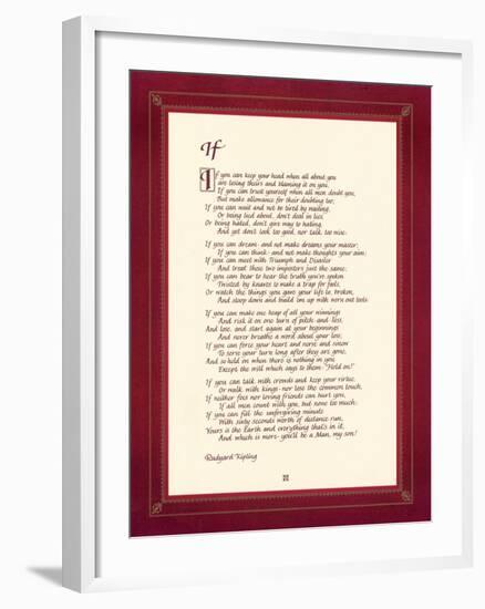 If-Rudyard Kipling-Framed Premium Giclee Print