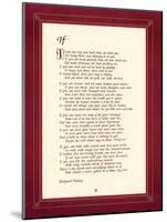 If-Rudyard Kipling-Mounted Art Print