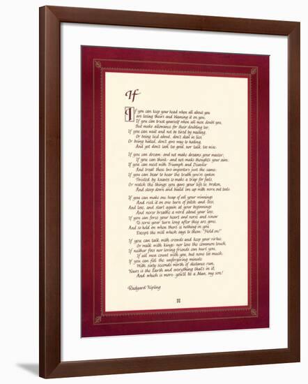 If-Rudyard Kipling-Framed Art Print