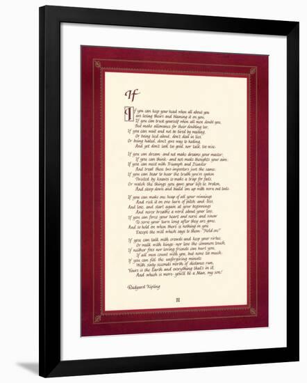 If-Rudyard Kipling-Framed Art Print