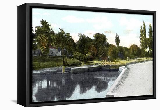 Iffley Lock, 20th Century-null-Framed Stretched Canvas