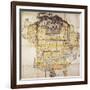 Iga Ueno Castle, Plan from Holi Period, 1704-1710, Japan-null-Framed Giclee Print